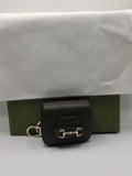 New Gucci Olive Green Leather Horsebit bag charm airpods case