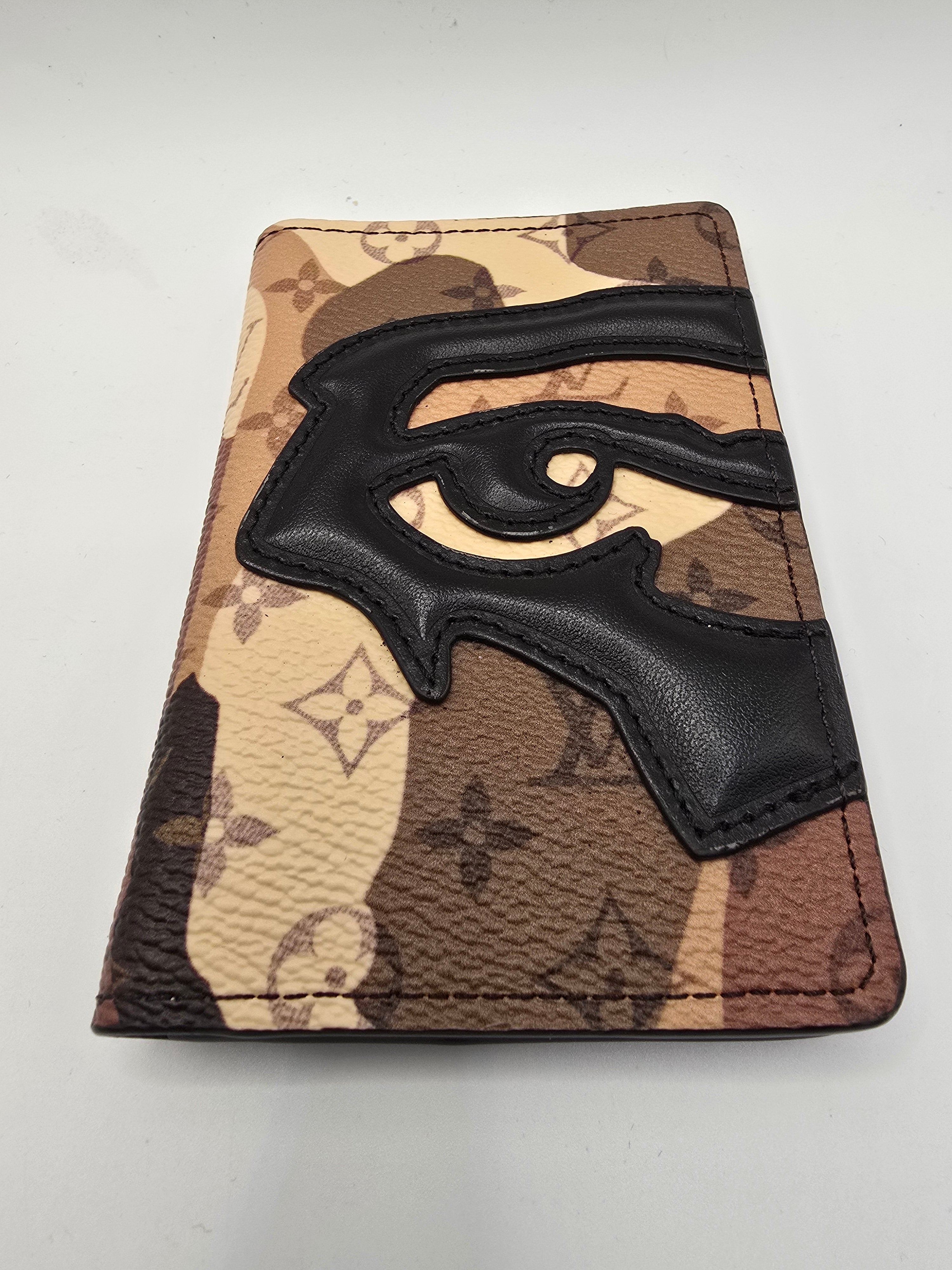 Louis Vuitton x Kid Super brown portrait pocket organizer card holder