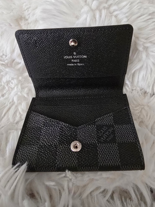 Louis Vuitton Damier Graphite Envelope pocket organizer card holder with COA
