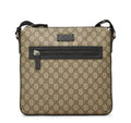 Gucci supreme gg thin messenger crossbody with black trim