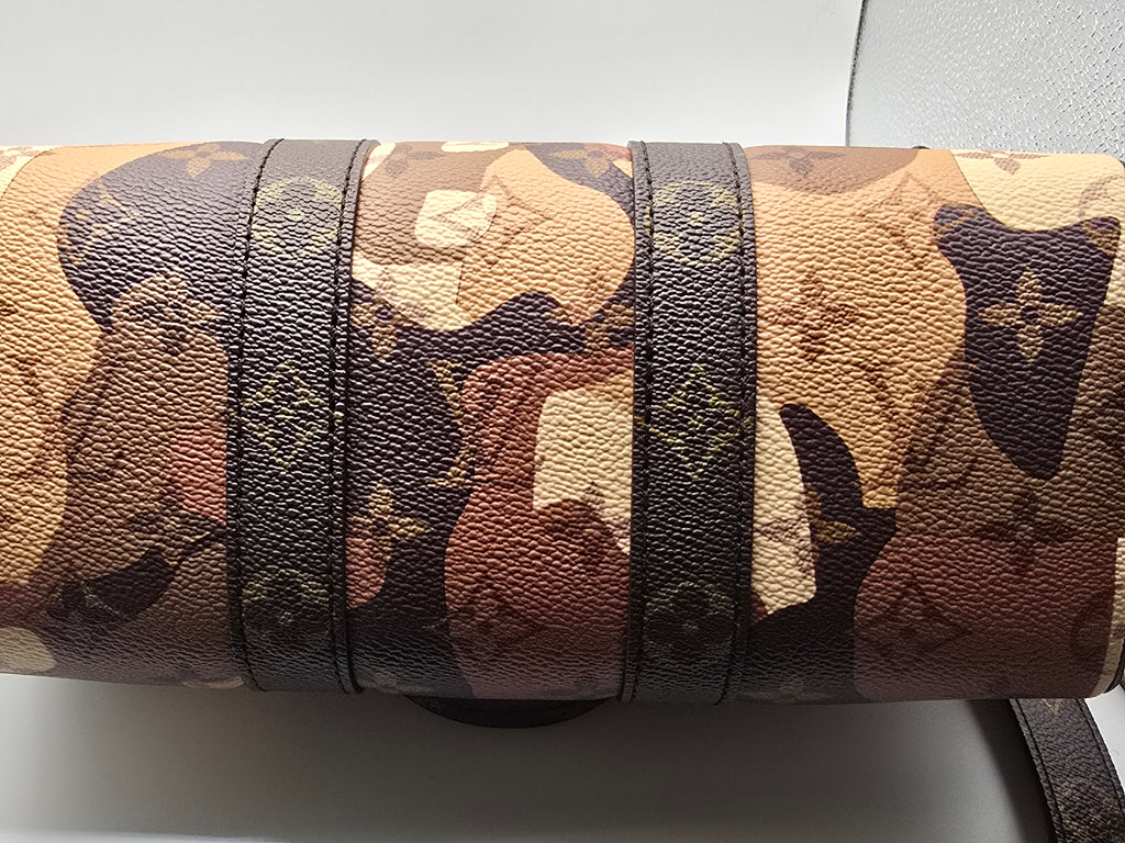 Louis Vuitton x Kid Super 2023 brown portrait keepall 25 bandouliere