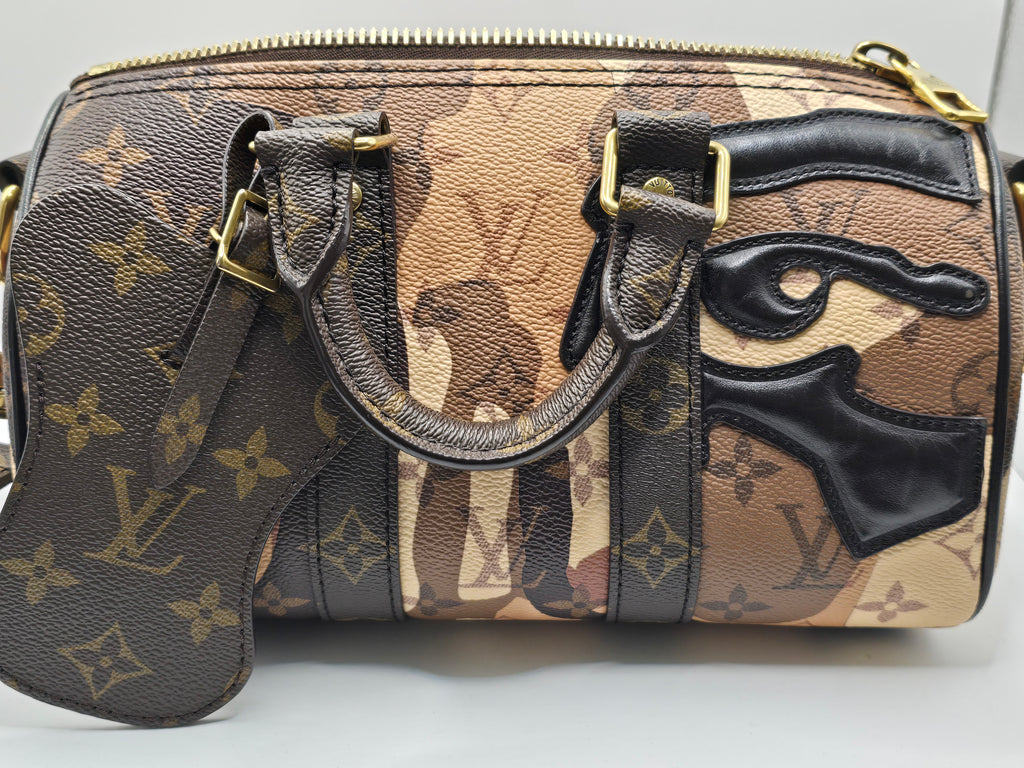 Louis Vuitton x Kid Super 2023 brown portrait keepall 25 bandouliere
