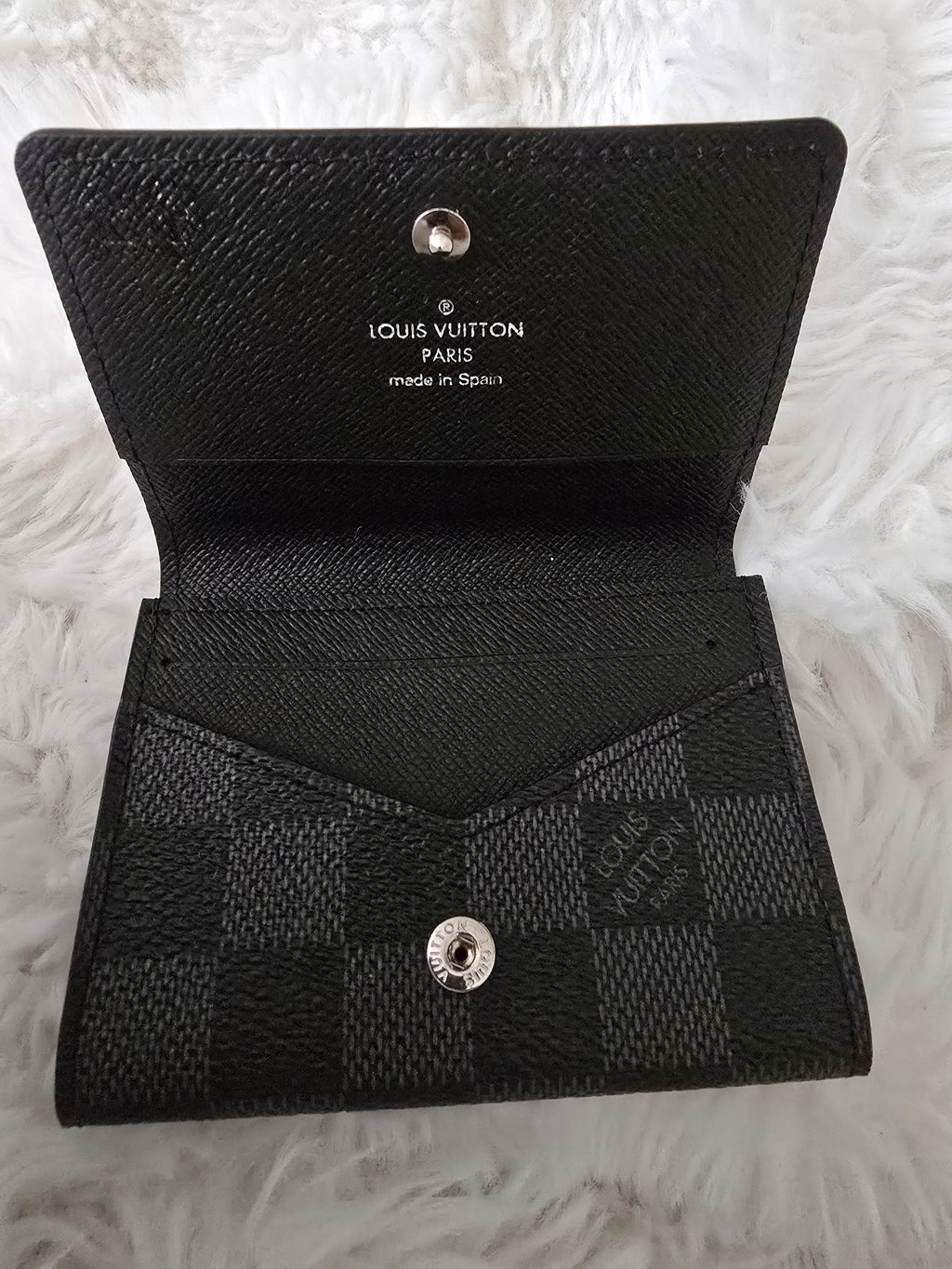 Louis Vuitton Damier Graphite Envelope pocket organizer card holder with COA