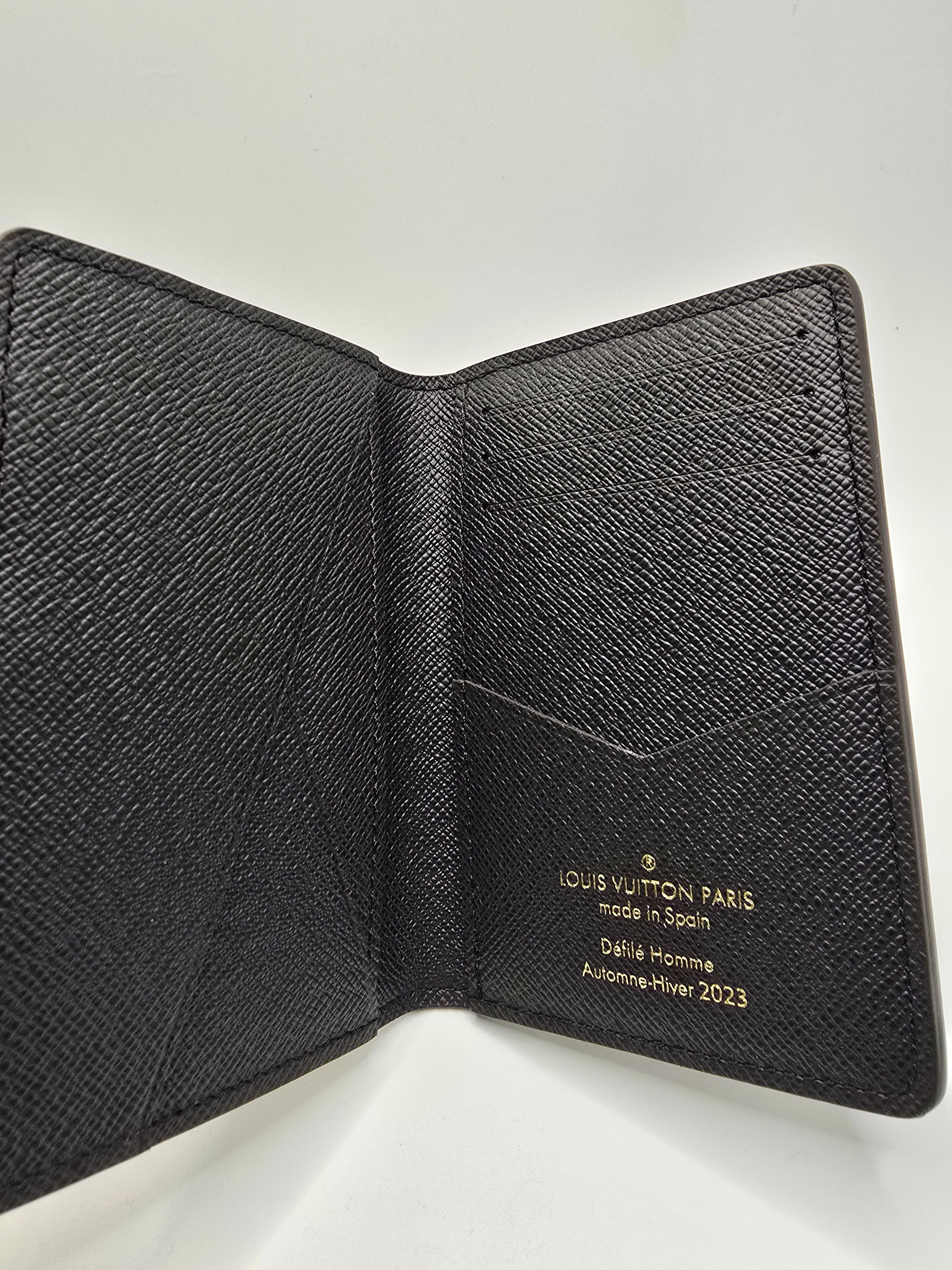 Louis Vuitton x Kid Super brown portrait pocket organizer card holder