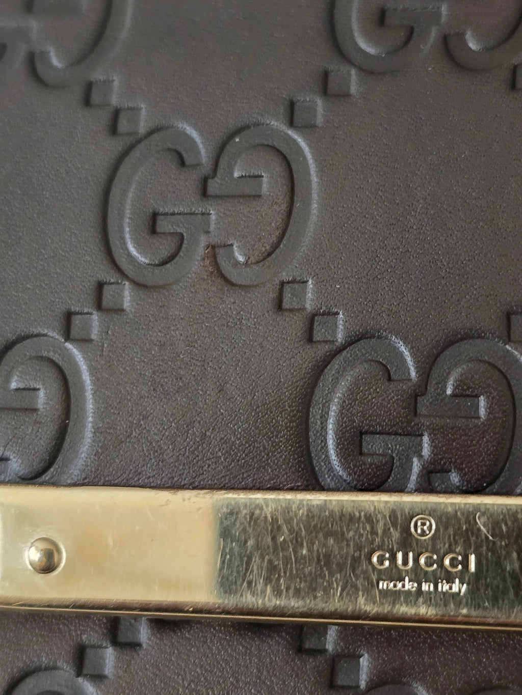 Gucci Chocolate Brown Leather Long Wallet