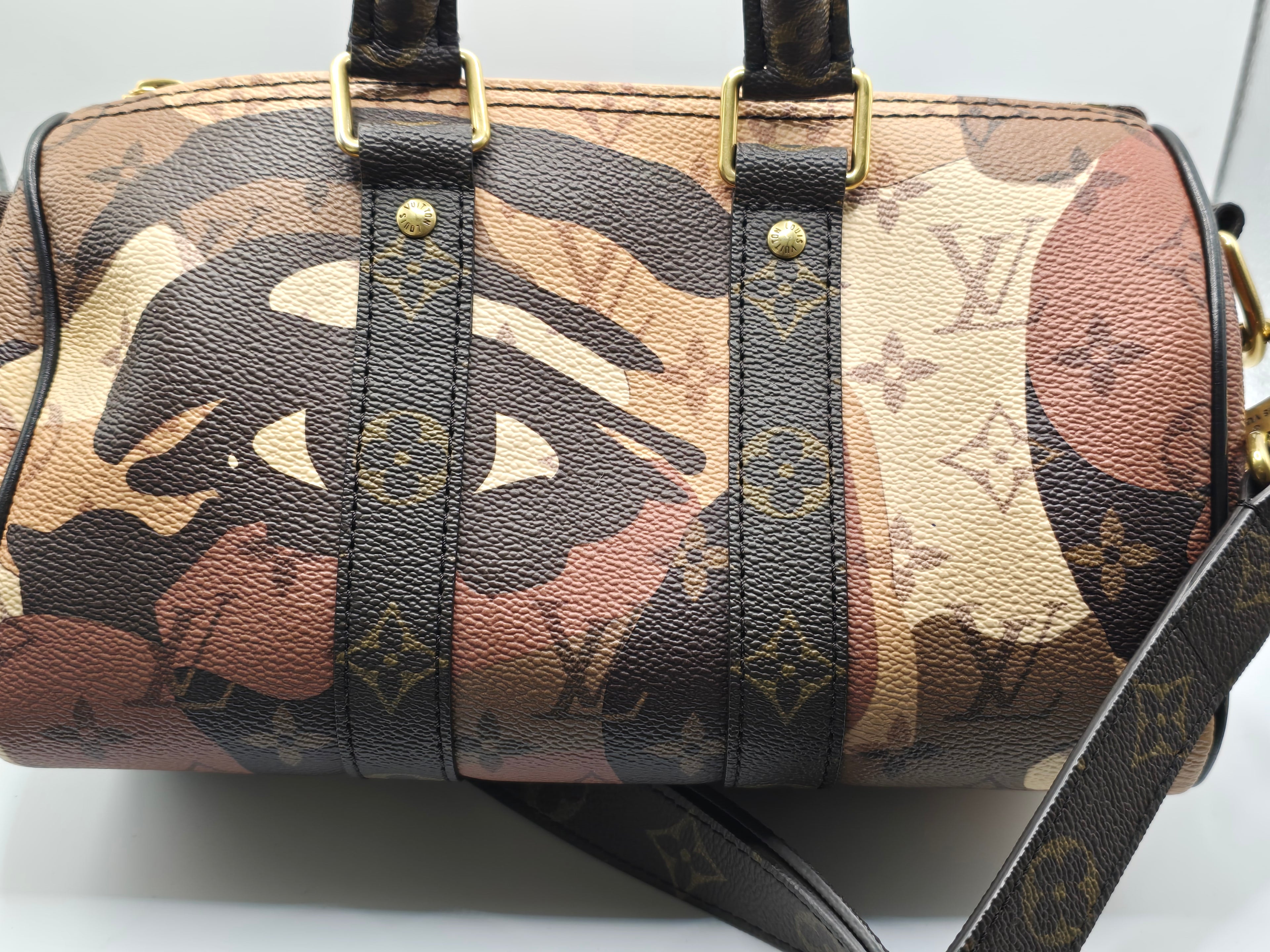 Louis Vuitton x Kid Super 2023 brown portrait keepall 25 bandouliere