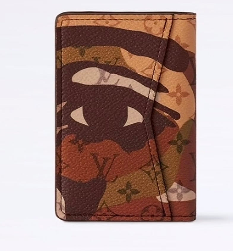 Louis Vuitton x Kid Super brown portrait pocket organizer card holder