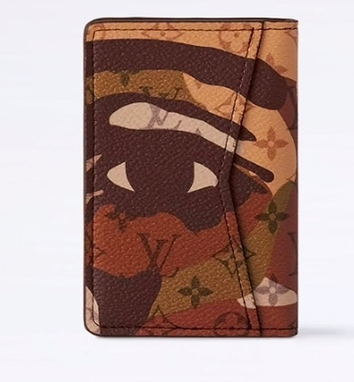 Louis Vuitton x Kid Super brown portrait pocket organizer card holder